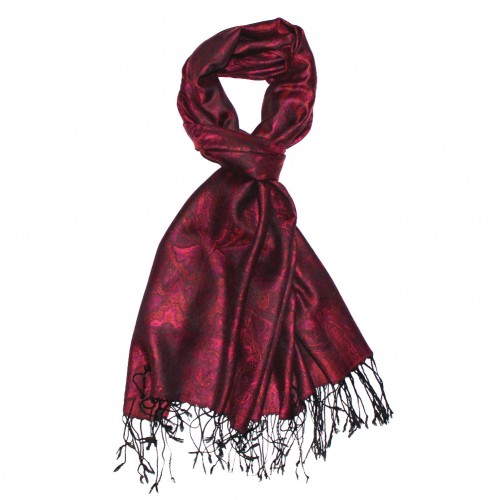 Lorenzo Cana Pashmina 100% Modal Paisley Purple For Women LORENZO CANA