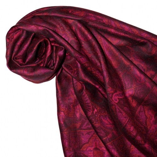 lorenzo cana Pashmina 100% Modal Paisley Purple For Women LORENZO CANA