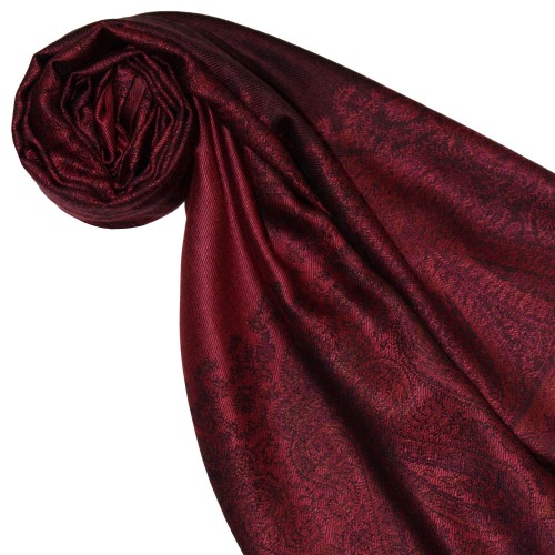 lorenzo cana Pashmina 100% Modal Paisley Red For Women LORENZO CANA