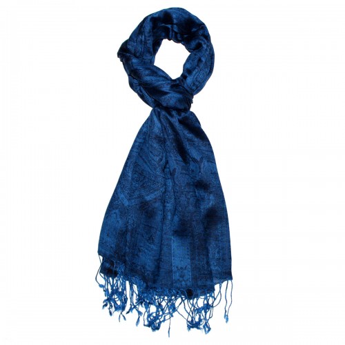 Lorenzo Cana Pashmina Paisley Blue Dark Blue LORENZO CANA