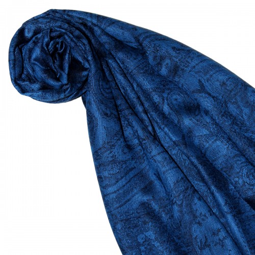 lorenzo cana Pashmina Paisley blue dark blue LORENZO CANA