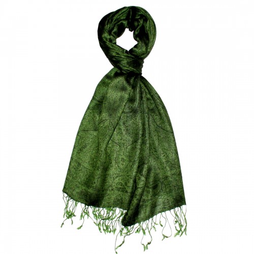 Lorenzo Cana Pashmina Paisley Green Grass Green LORENZO CANA
