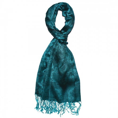 Lorenzo Cana Pashmina Paisley Turquoise Petrol LORENZO CANA