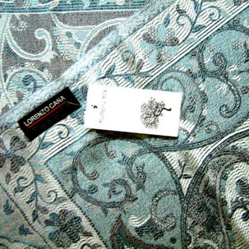 Lorenzo Cana Pashmina Scarf For Men Silk Light Blue LORENZO CANA
