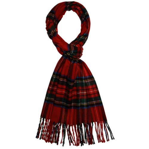 Lorenzo Cana Polyacryl Scarf Check Red Blue Green LORENZO CANA