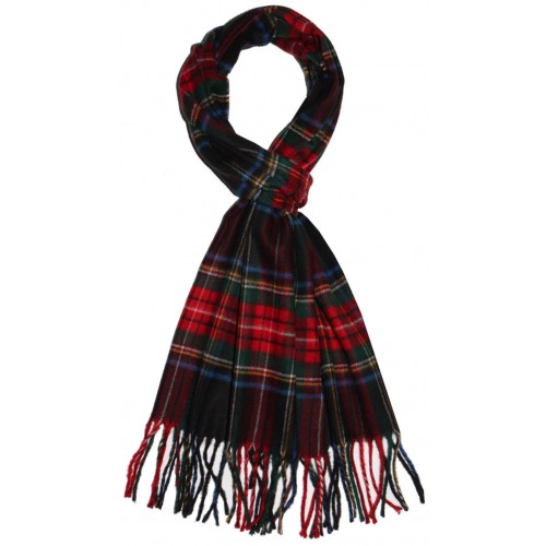 Lorenzo Cana Polyacrylic Mens Scarf Checked Red Green Blue LORENZO CANA