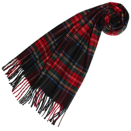 lorenzo cana Polyacrylic scarf Checked Red Green Blue LORENZO CANA