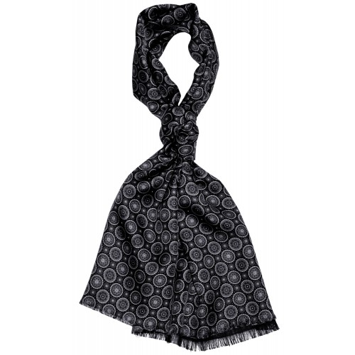 Lorenzo Cana Reversible Scarf For Men Black LORENZO CANA