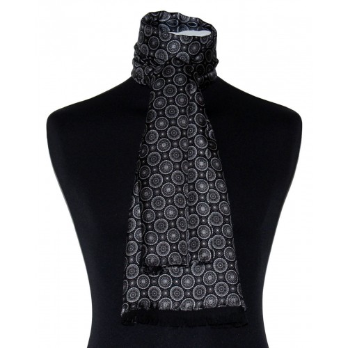 Lorenzo Cana Reversible Scarf For Men Black LORENZO CANA