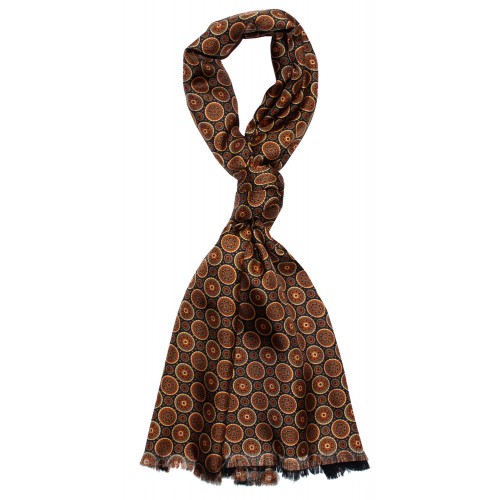 Lorenzo Cana Reversible Scarf For Men Brown LORENZO CANA