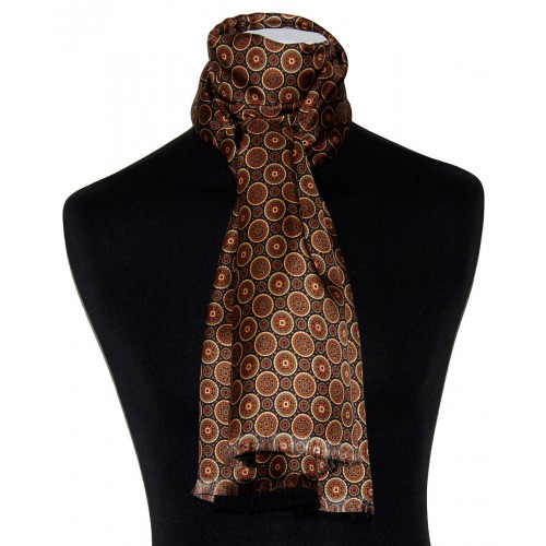 Lorenzo Cana Reversible Scarf For Men Brown LORENZO CANA