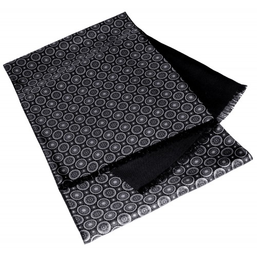 lorenzo cana Reversible scarf for women Black LORENZO CANA