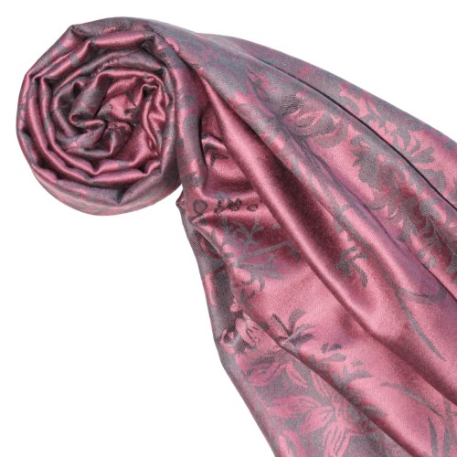 Lorenzo Cana Scarf 100% Modal Taupe Black Floral LORENZO CANA