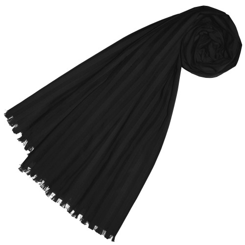 lorenzo cana Scarf for men black cotton LORENZO CANA