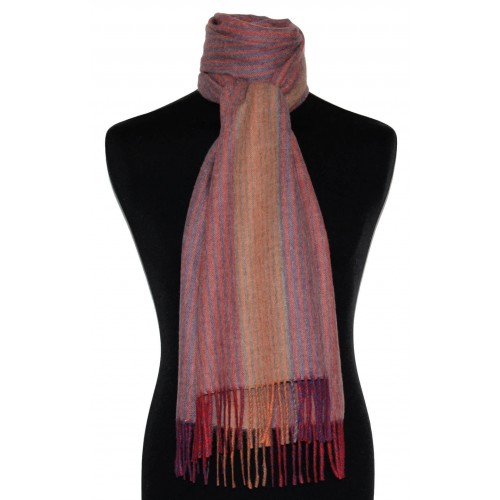 Lorenzo Cana Scarf For Men Pink Orange Alpaca Wool LORENZO CANA