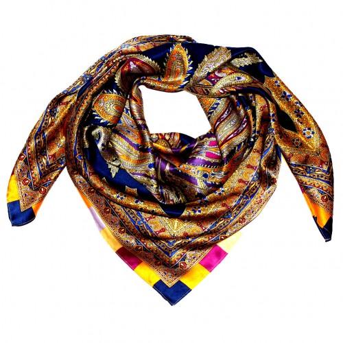 Lorenzo Cana Scarf For Women Multicoloured Silk Floral LORENZO CANA
