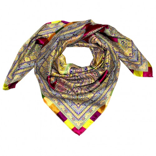 Lorenzo Cana Scarf For Women Multicoloured Silk Floral LORENZO CANA