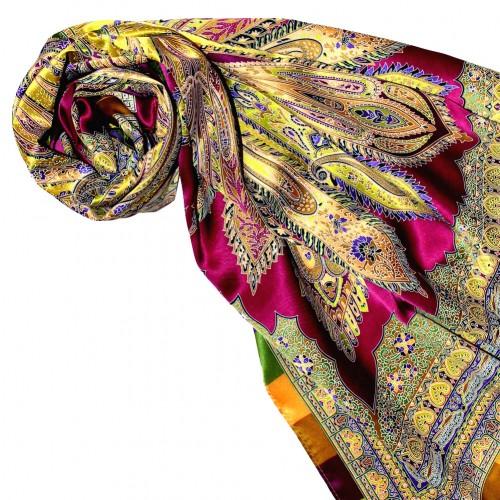 lorenzo cana Scarf for Women multicoloured silk Floral LORENZO CANA