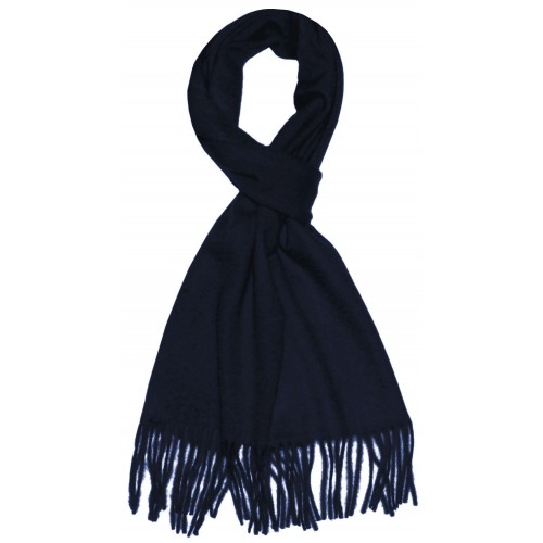 Lorenzo Cana Scarf For Women Navy Blue Alpaca Wool LORENZO CANA