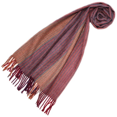 lorenzo cana Scarf for women Pink Orange Alpaca Wool LORENZO CANA