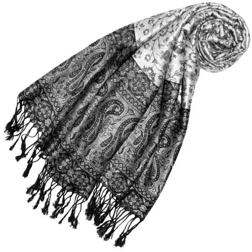 lorenzo cana Scarf Modal Ivory White Black LORENZO CANA