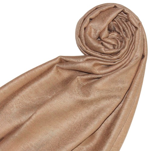 Lorenzo Cana Scarf Modal Paisley Caramel Brown LORENZO CANA