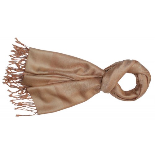 Lorenzo Cana Scarf Modal Paisley Caramel Brown LORENZO CANA