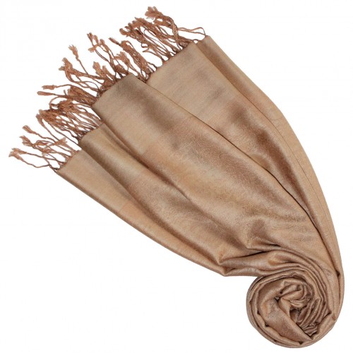 lorenzo cana Scarf Modal Paisley caramel brown LORENZO CANA