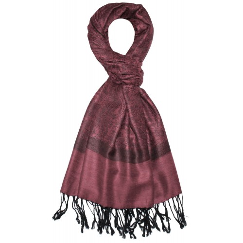 Lorenzo Cana Scarf Modal Paisley Copper Red Black LORENZO CANA