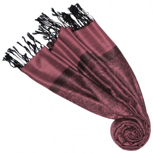 lorenzo cana Scarf Modal Paisley Copper Red Black LORENZO CANA