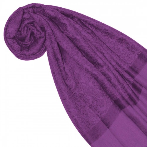 Lorenzo Cana Scarf Modal Paisley Violet LORENZO CANA