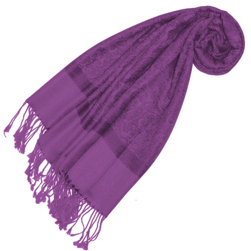 lorenzo cana Scarf Modal Paisley Violet LORENZO CANA