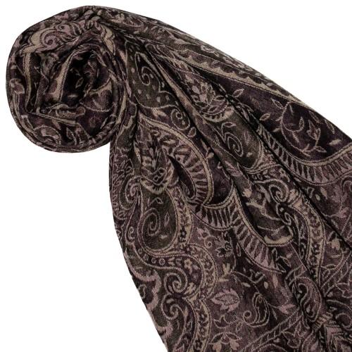 Lorenzo Cana Scarf Wool Pink Black Ecru LORENZO CANA