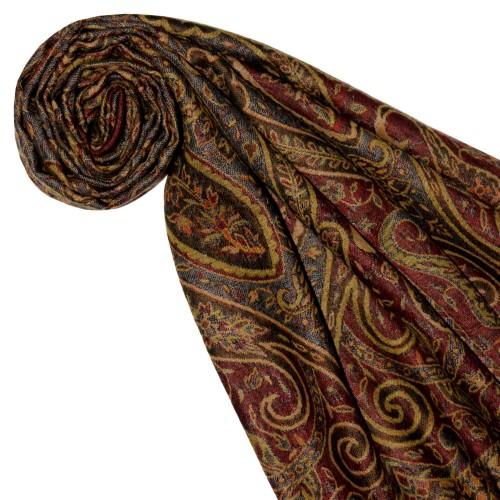 Lorenzo Cana Scarf Wool Red Green Black LORENZO CANA