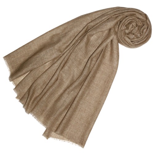 Lorenzo Cana Shawl 100% Cashmere Unicolored Brown For Men LORENZO CANA