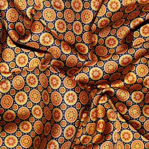 Lorenzo Cana Silk Men's Scarf Gold Dotted LORENZO CANA