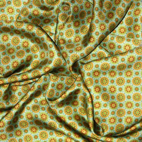 Lorenzo Cana Silk Men Scarf Green Points LORENZO CANA