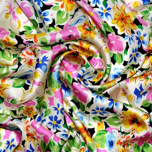 Lorenzo Cana Silk Scarf Multicolored Floral LORENZO CANA
