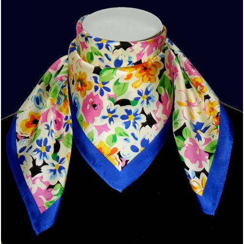 Lorenzo Cana Silk Scarf Multicolored Floral LORENZO CANA
