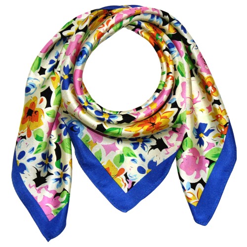 lorenzo cana Silk scarf multicolored Floral LORENZO CANA