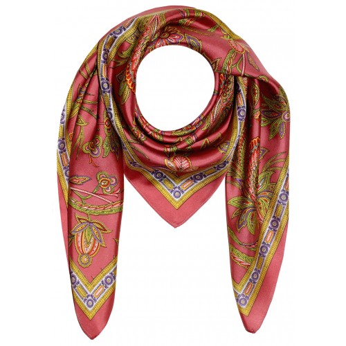 Lorenzo Cana Silk Scarf Paisely In Red LORENZO CANA