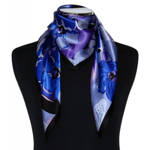 Lorenzo Cana Silk Scarf With Blue Paisley LORENZO CANA