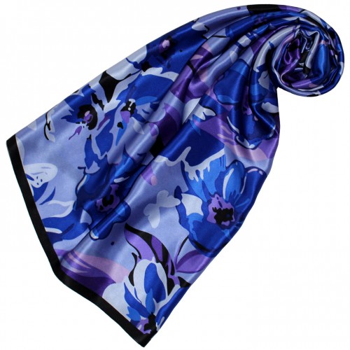 lorenzo cana Silk scarf with blue paisley LORENZO CANA