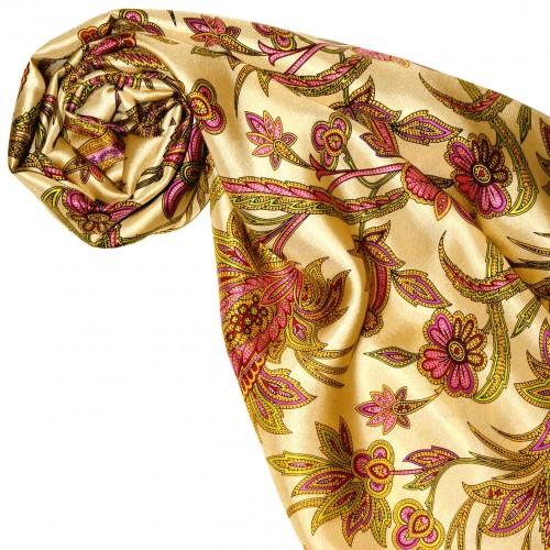 Lorenzo Cana Silk Scarf Yellow Paisely LORENZO CANA