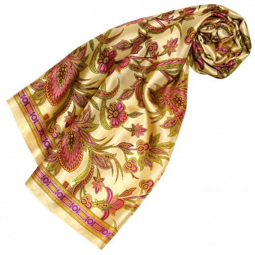 lorenzo cana Silk scarf yellow Paisely LORENZO CANA