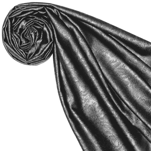 Lorenzo Cana Silk + Viscose Mens Scarf Paisley Jaquard Silver Gray LORENZO CANA