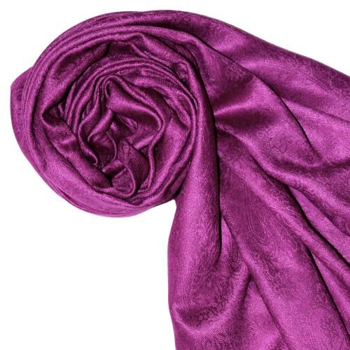 Lorenzo Cana Viscose Mens Scarf Pink-purple With Fringes LORENZO CANA