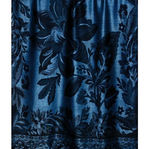 Lorenzo Cana Viscose Mens Scarf Sky Blue Black Paisley LORENZO CANA