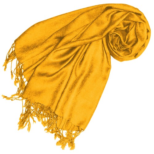 lorenzo cana Viscose mens scarf sun yellow with fringes LORENZO CANA