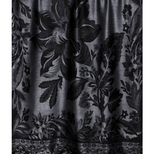 Lorenzo Cana Viscose Scarf Gray Black Paisley LORENZO CANA